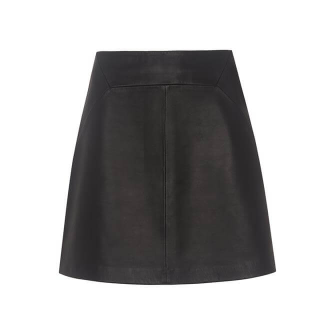 DNPL Whistles Leather A Line Skirt